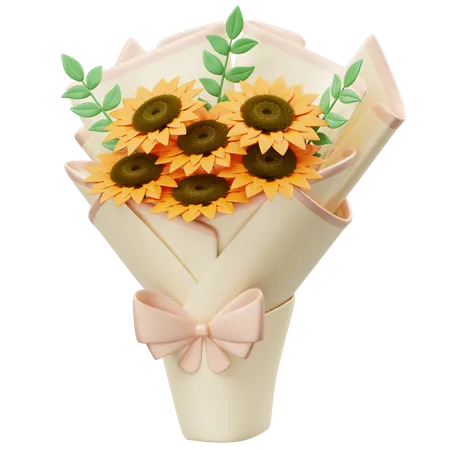 Sonnenblumenstrauß  3D Icon