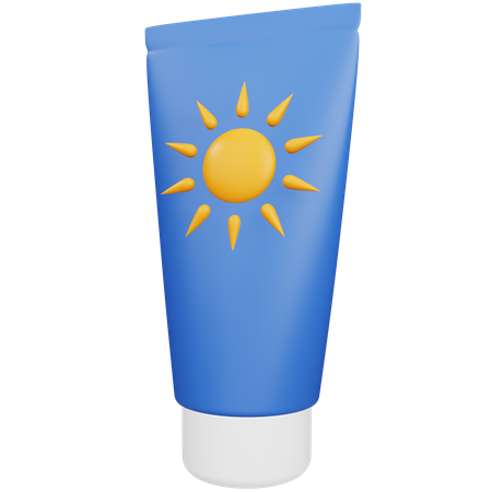 Sonnencreme  3D Icon