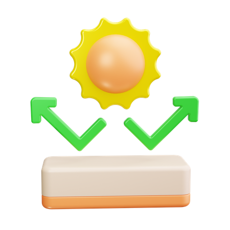 Sonnenschutz  3D Icon