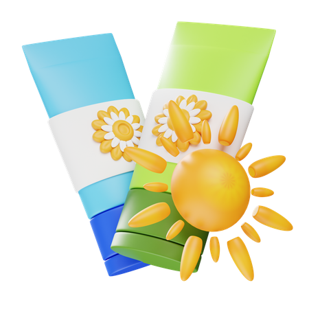 Sonnenschutz  3D Icon