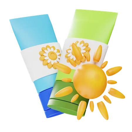 Sonnenschutz  3D Icon