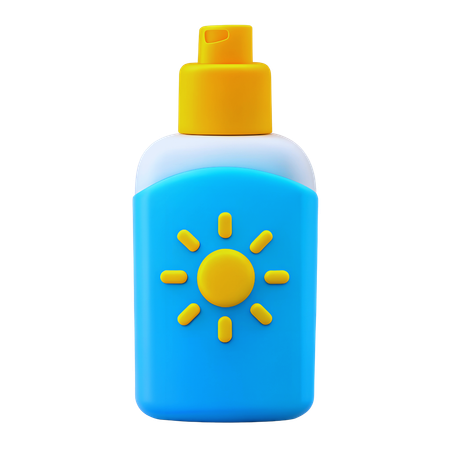 Sonnenschutzflasche  3D Icon