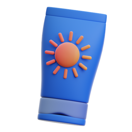 Sonnencreme  3D Icon