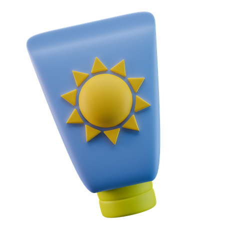 Sonnencreme  3D Icon