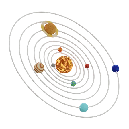 Sonnensystem  3D Icon