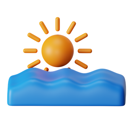 Sonnenuntergang  3D Icon