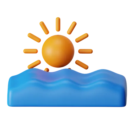 Sonnenuntergang  3D Icon