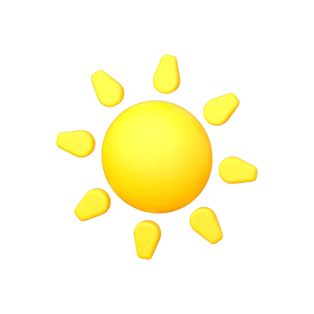 Sonnig  3D Icon