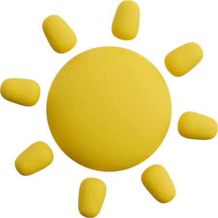 Sonnig  3D Icon