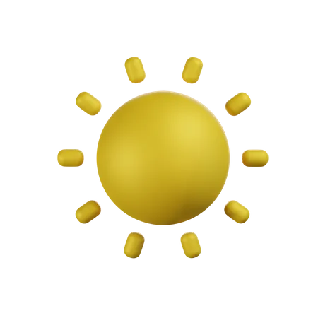 Sonnig  3D Icon