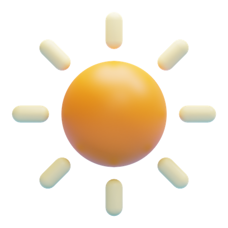 Sonnig  3D Icon