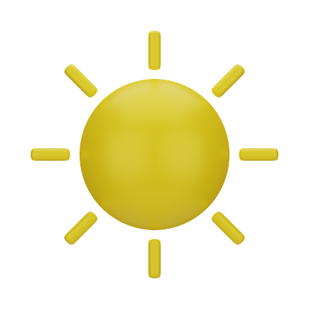 Sonnig  3D Icon