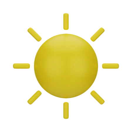 Sonnig  3D Icon