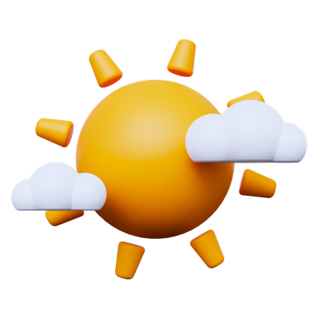 Sonnig  3D Icon