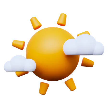 Sonnig  3D Icon