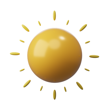 Sonnig Sonne  3D Icon