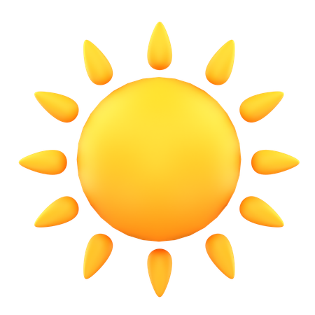 Sonnig Sonne  3D Icon