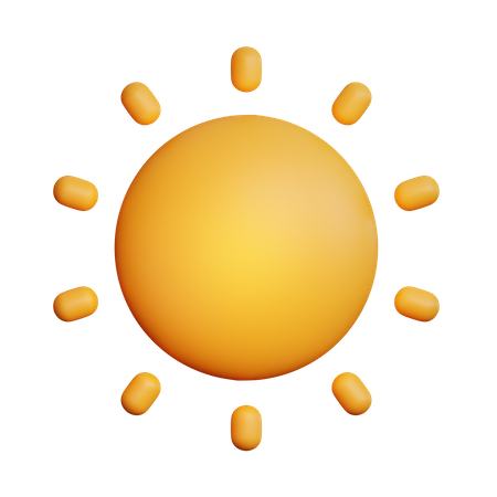 Sonnig Sonne  3D Icon