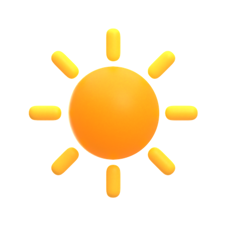 Sonnig Sonne  3D Icon