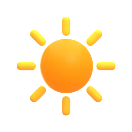 Sonnig Sonne  3D Icon