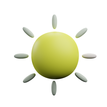 Sonnig Sonne  3D Icon