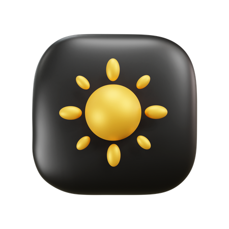 Sonniges Wolkenwetter  3D Icon