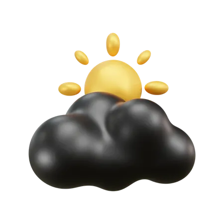 Sonniges Wolkenwetter  3D Icon