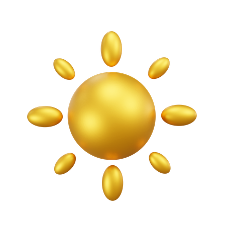 Sonniges Wolkenwetter  3D Icon