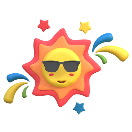 Sonniger Tag  3D Icon