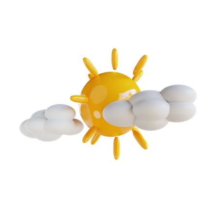 Sonniges Wetter  3D Illustration
