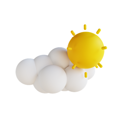 Sonniges Wetter  3D Illustration