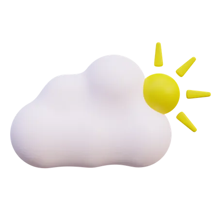 Sonniges Wetter  3D Icon