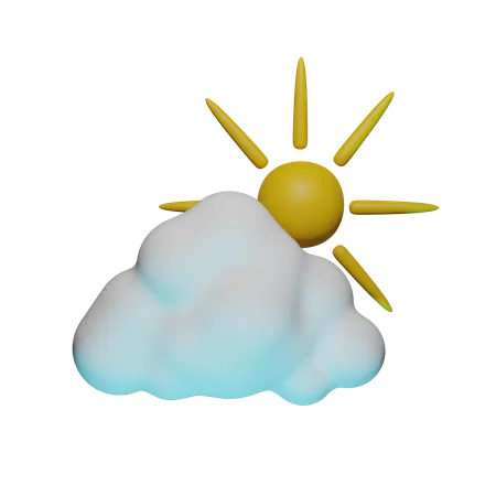 Sonniges Wetter  3D Icon