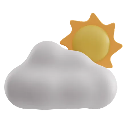 Sonniges Wetter  3D Icon