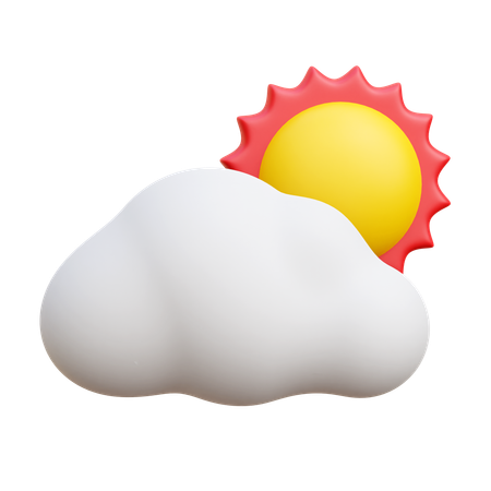 Sonniges Wetter  3D Icon