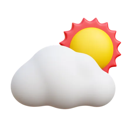 Sonniges Wetter  3D Icon