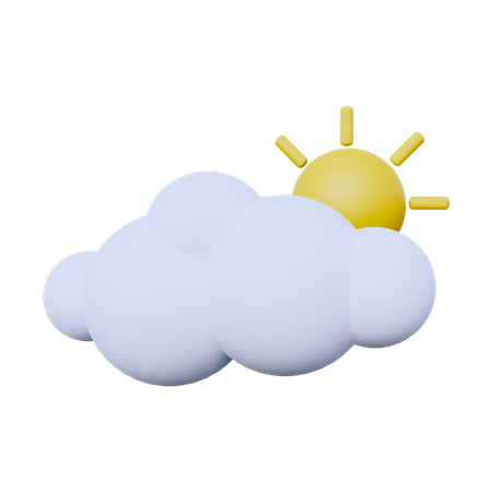 Sonniges Wetter  3D Icon