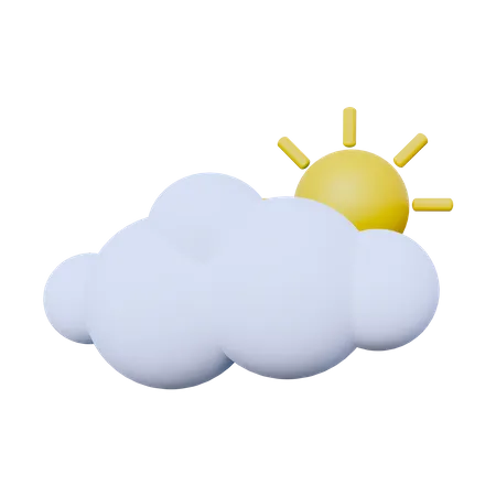 Sonniges Wetter  3D Icon