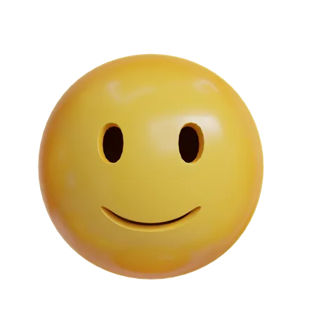 Angulo Frontal De Emoji 3 D De Expresion De Sonrisa 3D Icon