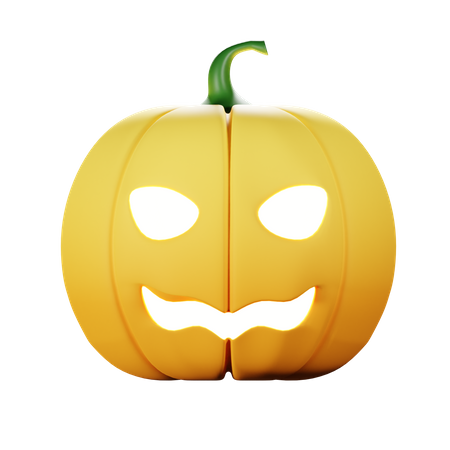 Sonrisa de calabaza de halloween  3D Icon