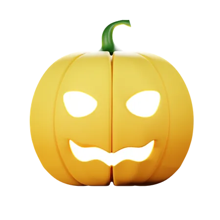 Sonrisa de calabaza de halloween  3D Icon