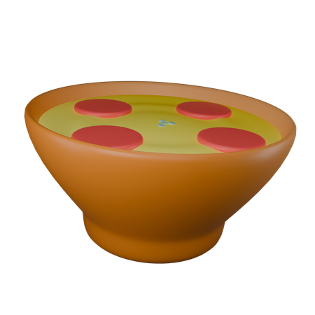 Sopa caliente  3D Icon