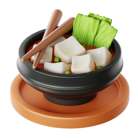 Sopa de miso  3D Icon