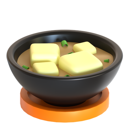 Sopa de miso  3D Icon