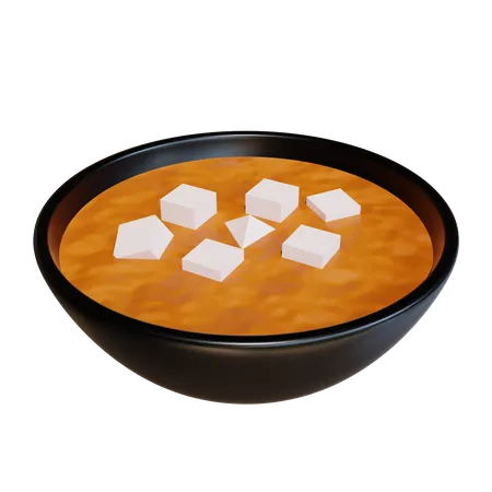 Sopa de miso  3D Icon