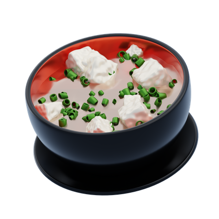 Sopa de missô  3D Icon