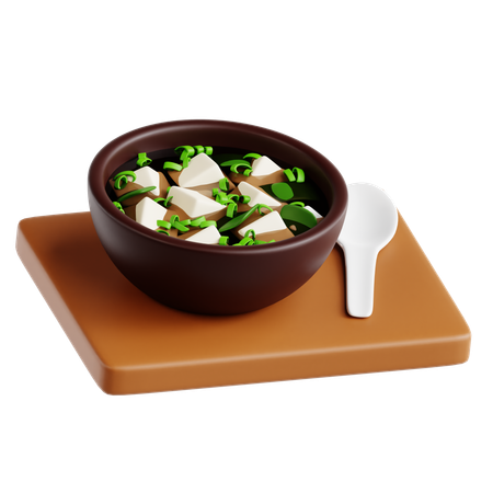 Sopa de missô  3D Icon