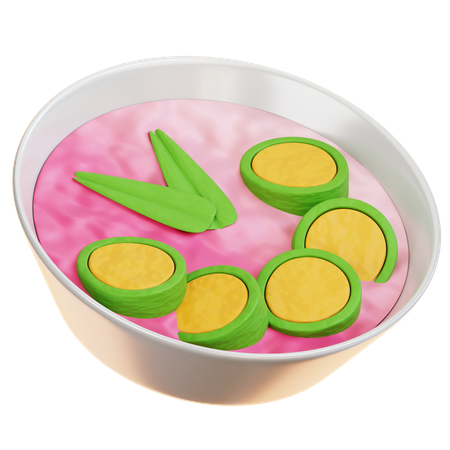 Sopa gelada de banana  3D Icon