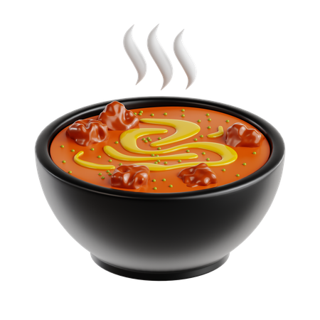 Sopa quente  3D Icon