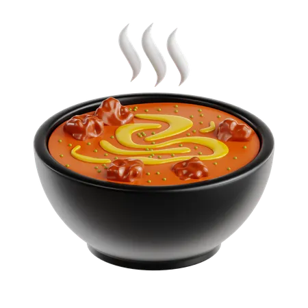 Sopa quente  3D Icon